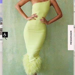 House of Cb Lime Alessia Dress